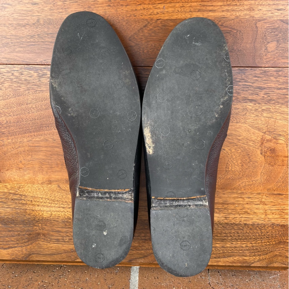 Johnston & Murphy Loafer Dress Shoes Mens 11 Black Genuine Ostrich Made In Italy - Picture 13 of 15